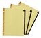 Avery Gold Reinforced Leather Tab Dividers, 31-Tab, 1-31, Letter Size, Black, 31 per Set (11352)